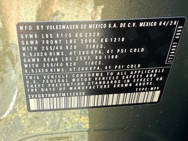 2026 Volkswagen Tiguan SE R-Line Black
