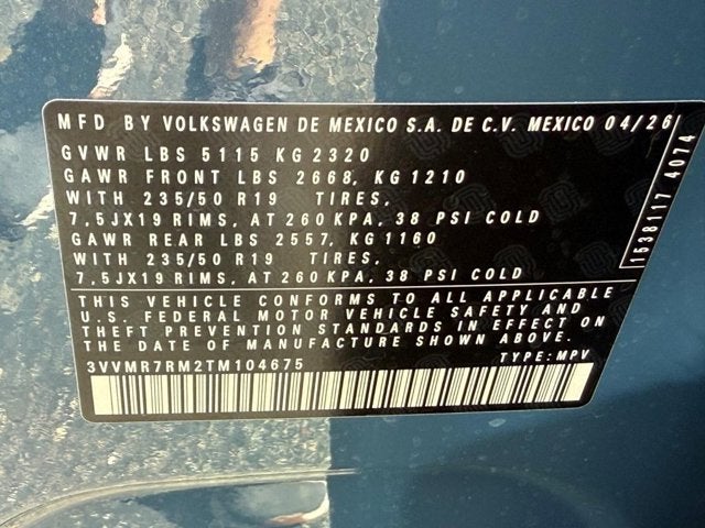 2026 Volkswagen Tiguan SE