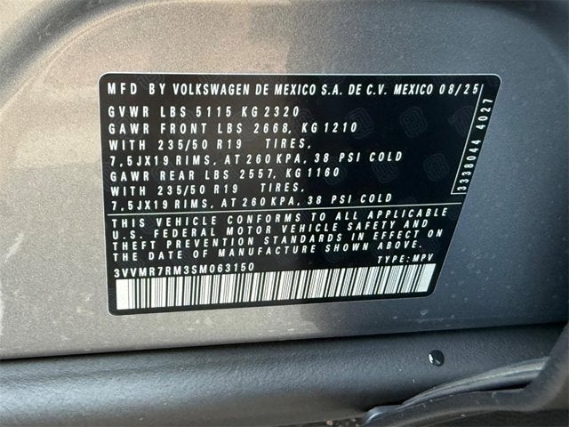 2025 Volkswagen Tiguan SE