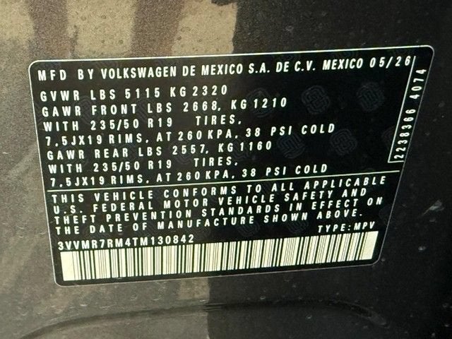2026 Volkswagen Tiguan SE
