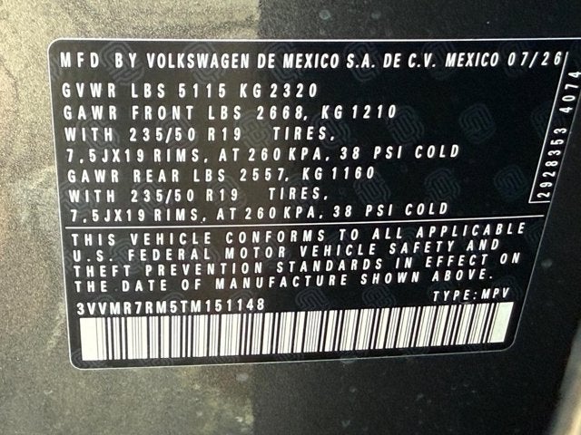2026 Volkswagen Tiguan SE