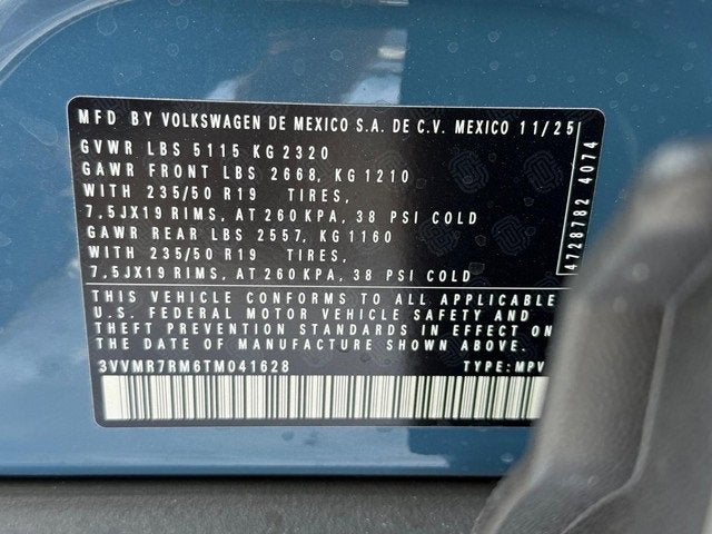 2026 Volkswagen Tiguan SE