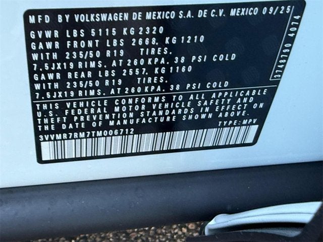 2026 Volkswagen Tiguan SE