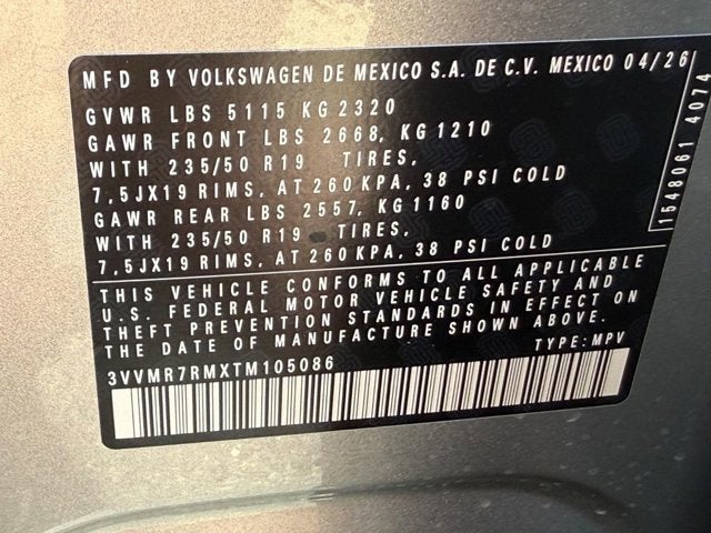 2026 Volkswagen Tiguan SE