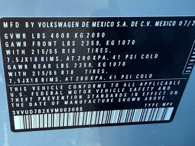 2027 Volkswagen Taos SE