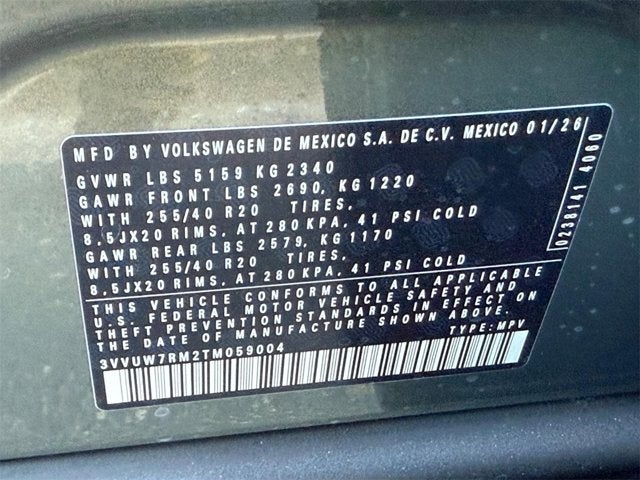 2026 Volkswagen Tiguan SEL R-Line Turbo