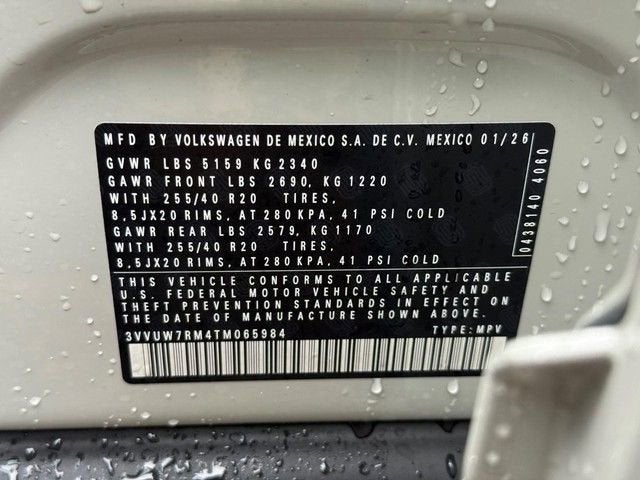 2026 Volkswagen Tiguan SEL R-Line Turbo