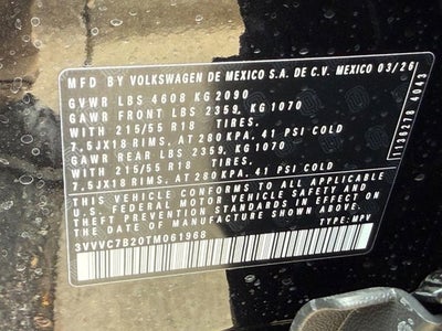 2026 Volkswagen Taos SE