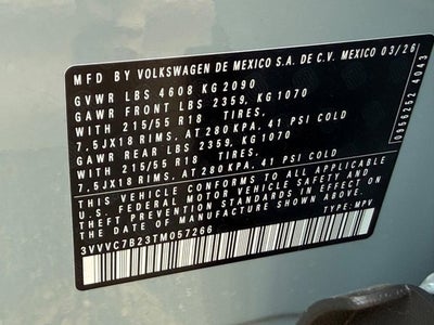 2026 Volkswagen Taos SE