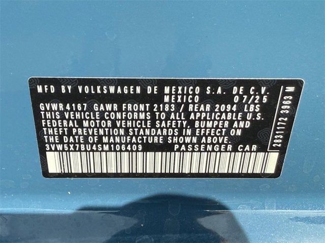 2025 Volkswagen Jetta S