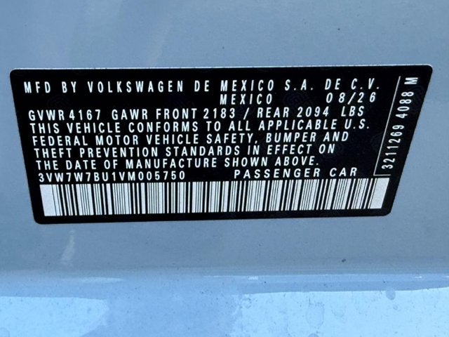 2027 Volkswagen Jetta SE