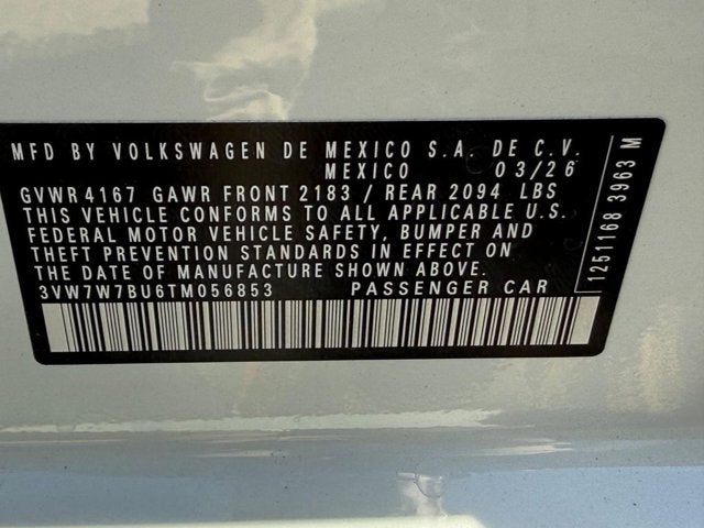 2026 Volkswagen Jetta SE