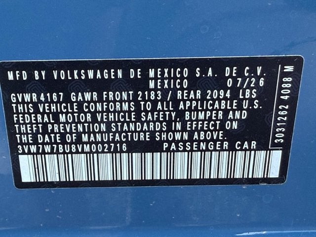 2027 Volkswagen Jetta SE