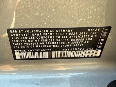 2026 Volkswagen Golf GTI SE