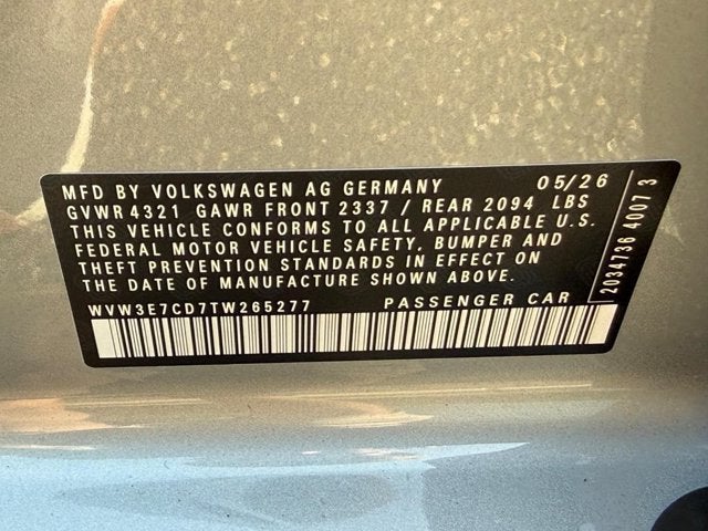 2026 Volkswagen Golf GTI SE