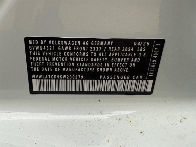 2025 Volkswagen Golf GTI S