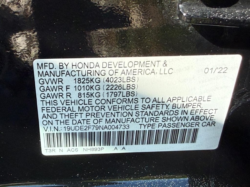 2022 Acura ILX Premium Package
