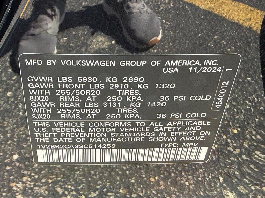 2025 Volkswagen Atlas 2.0T SEL