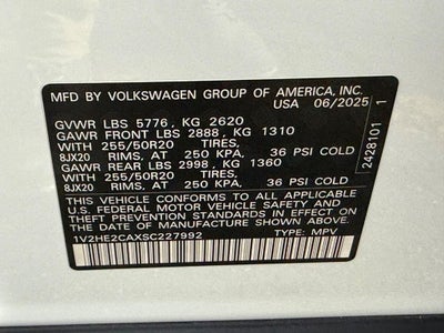 2025 Volkswagen Atlas Cross Sport 2.0T SE w/Technology