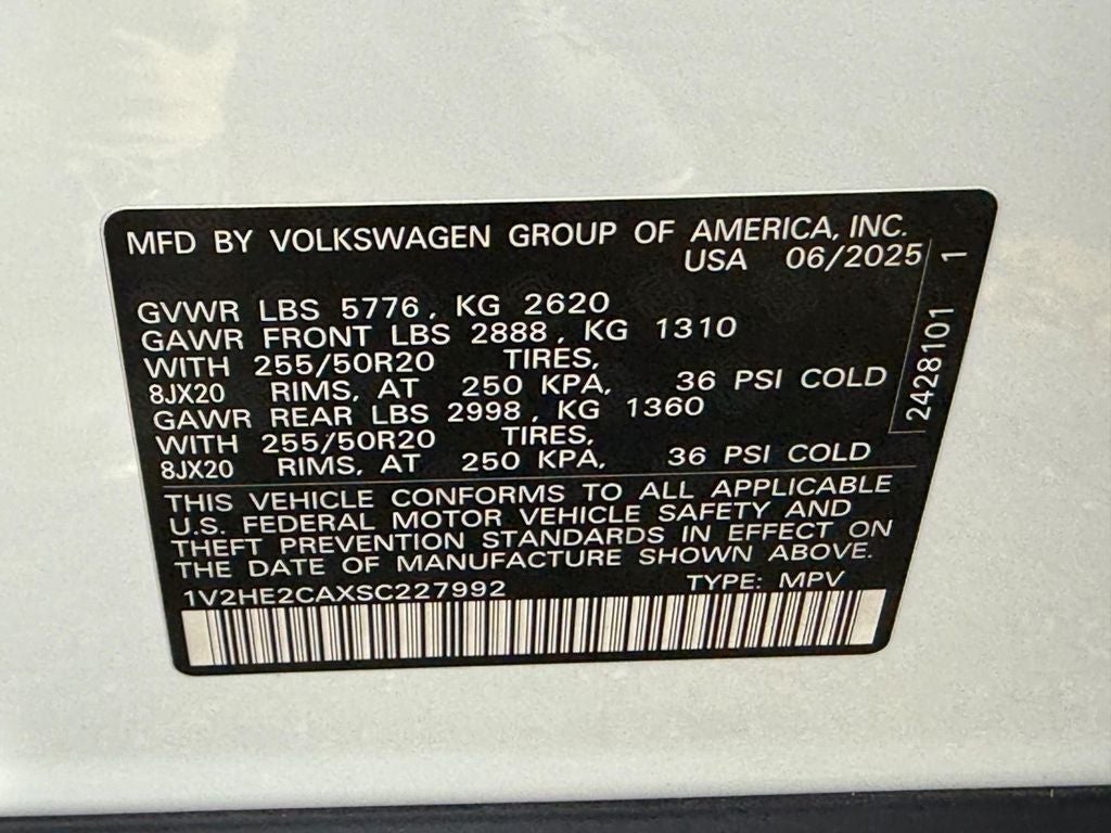 2025 Volkswagen Atlas Cross Sport 2.0T SE w/Technology