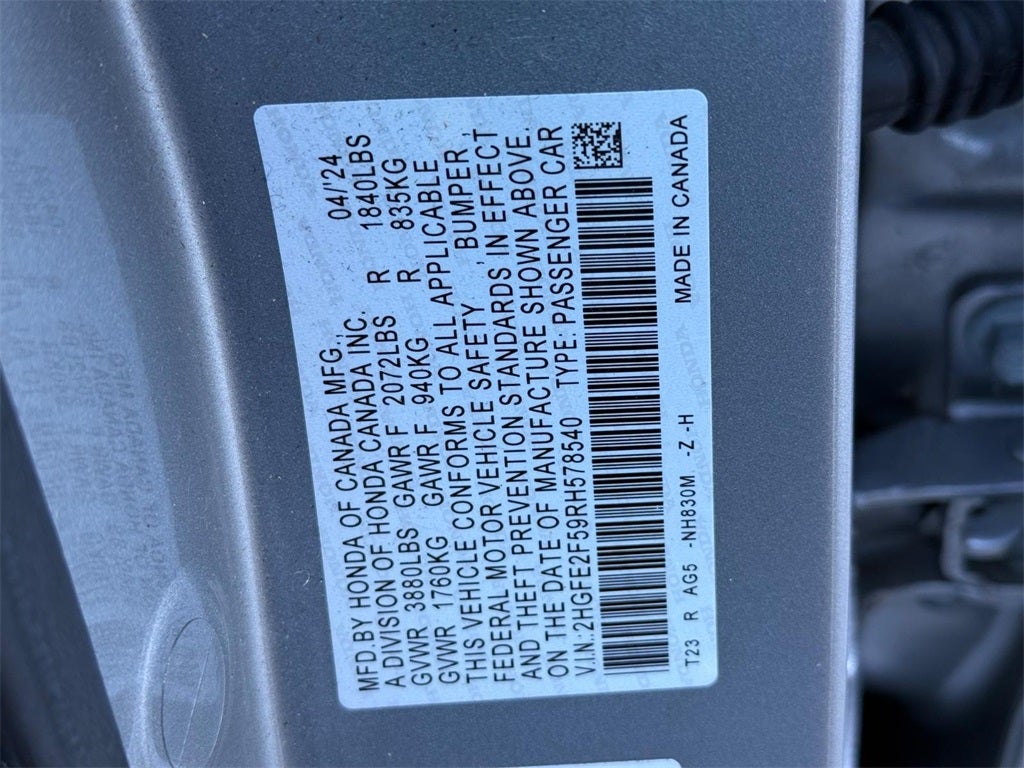 2024 Honda Civic Sport