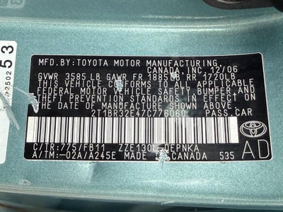 2007 Toyota Corolla Base
