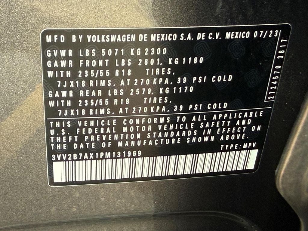 2023 Volkswagen Tiguan 2.0T SE