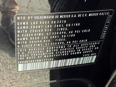 2022 Volkswagen Tiguan 2.0T SEL R-Line