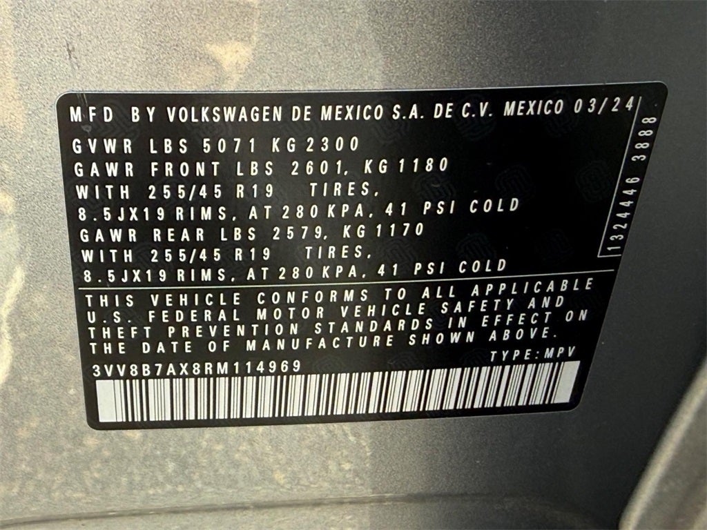 2024 Volkswagen Tiguan 2.0T SE R-Line Black