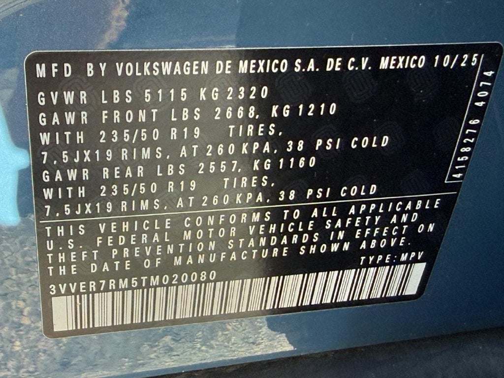 2026 Volkswagen Tiguan SE