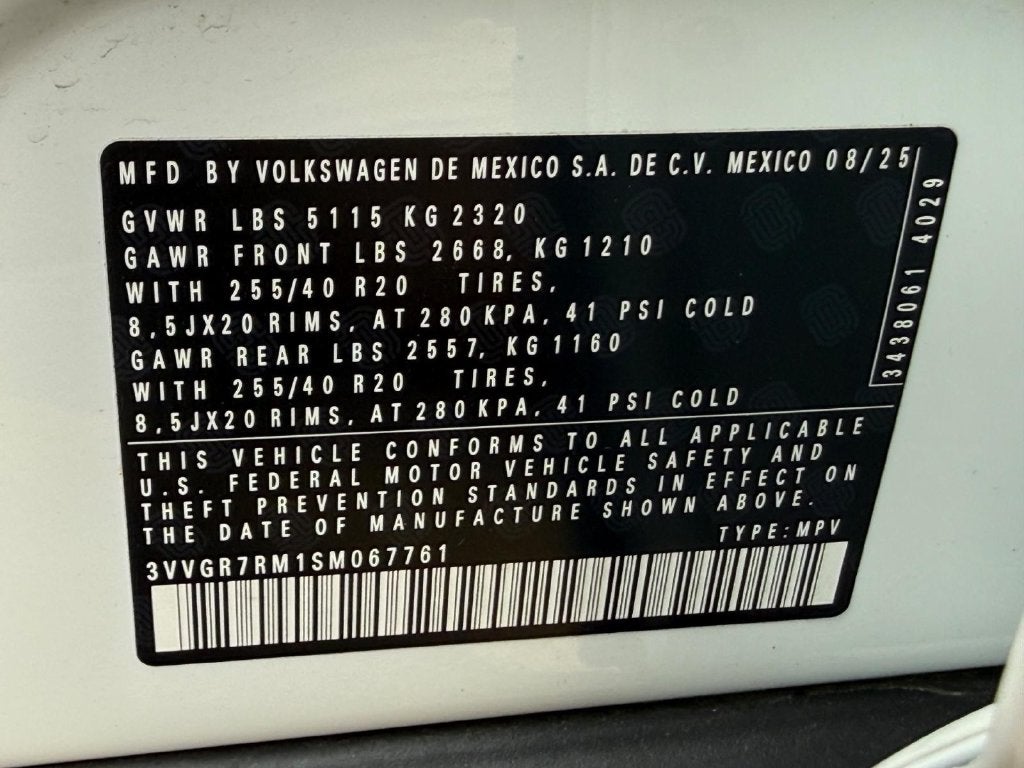 2025 Volkswagen Tiguan 2.0T SE R-Line Black