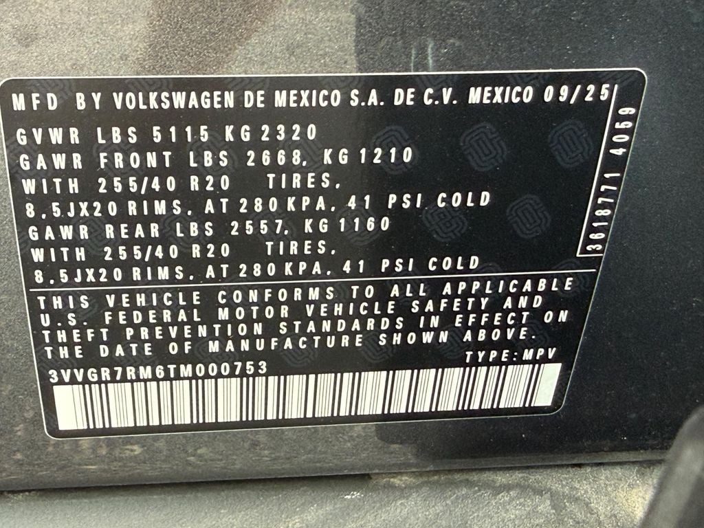 2026 Volkswagen Tiguan 2.0T SE R-Line Black