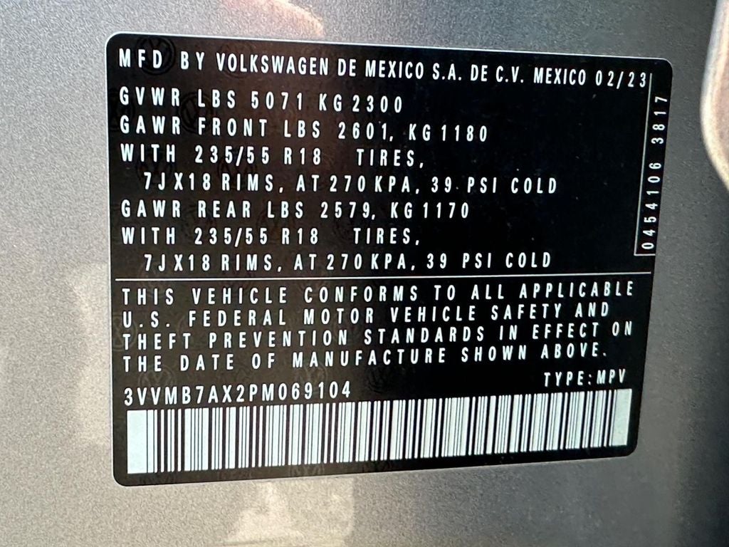 2023 Volkswagen Tiguan 2.0T SE