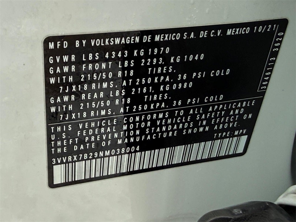 2022 Volkswagen Taos 1.5T SE