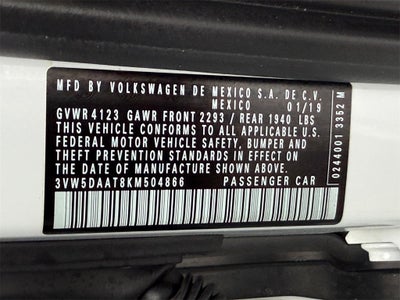 2019 Volkswagen Beetle Convertible 2.0T Final Edition SE