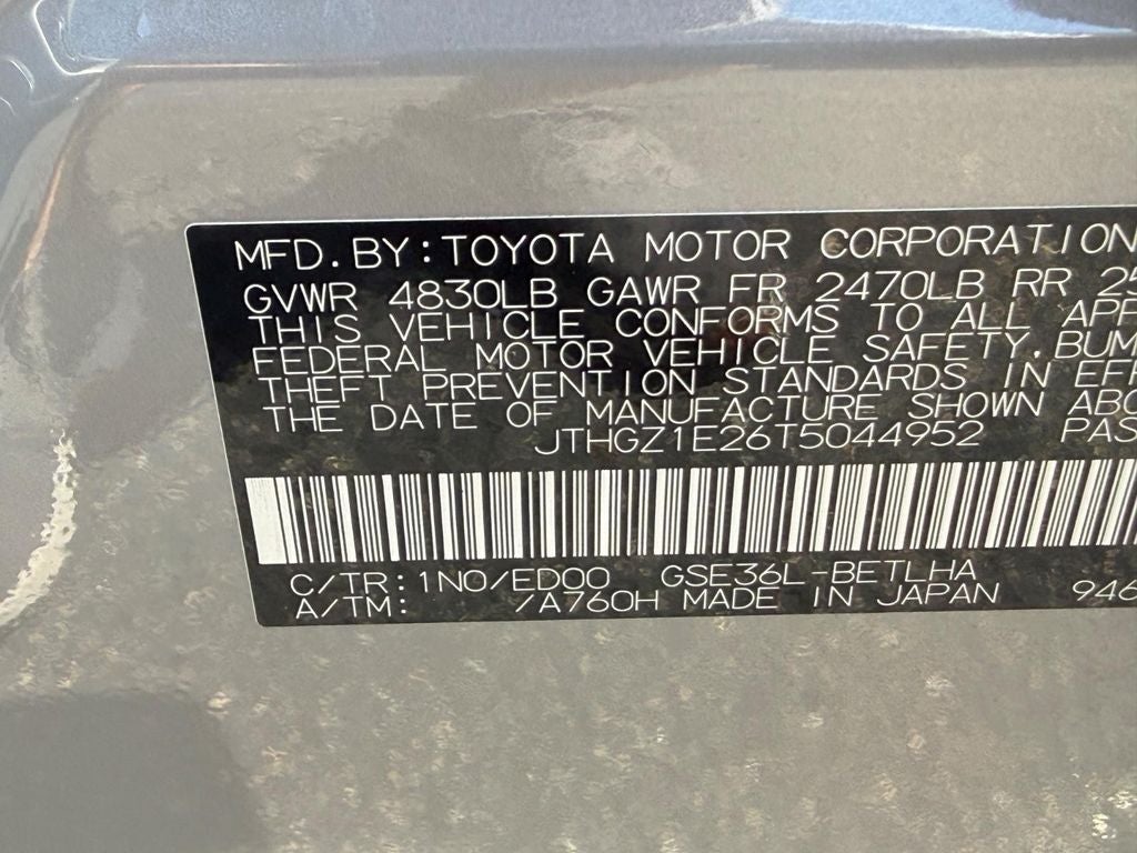 2026 Lexus IS 350 F SPORT