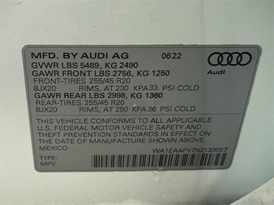 2022 Audi Q5 45 S line Premium quattro