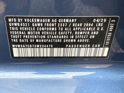 2025 Volkswagen Golf GTI 2.0T SE