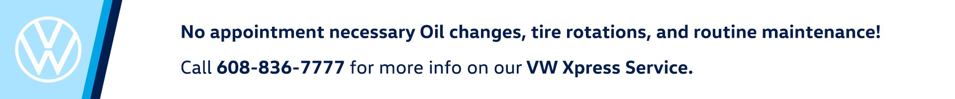 No Appointment Necessary