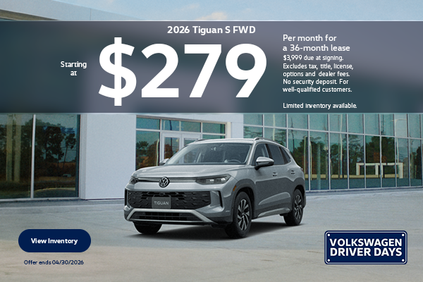 VW March Tiguan S Lease